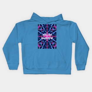 Beautiful night view pattern of Eiffel Tower. Kids Hoodie